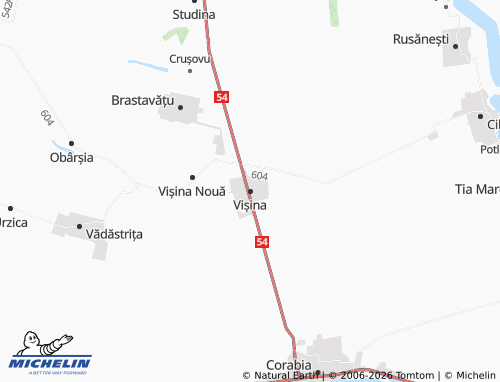 Carte MICHELIN Vișina - ViaMichelin