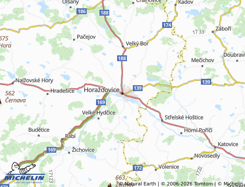 MICHELIN Horažďovice map - ViaMichelin
