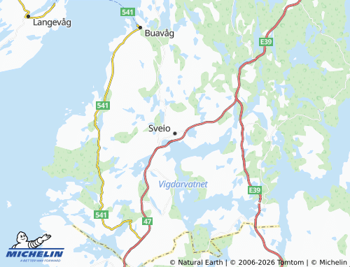 Mapa MICHELIN Sveio - ViaMichelin