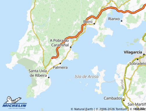 MICHELIN Costa map - ViaMichelin