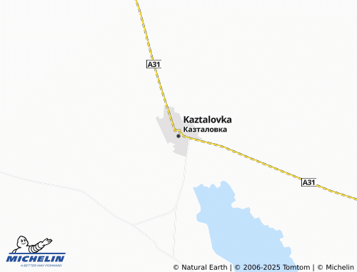MICHELIN Kaztalovka map - ViaMichelin