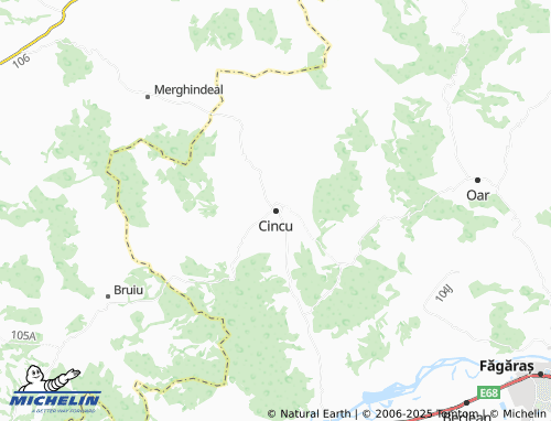 MICHELIN Cincu map - ViaMichelin