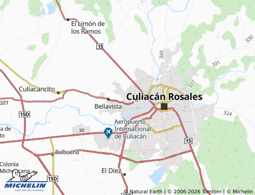 MICHELIN Acueducto map - ViaMichelin