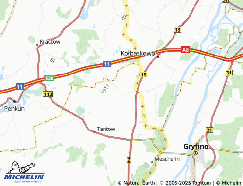 Carte MICHELIN Rosow - ViaMichelin