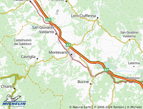 Mapa MICHELIN Montevarchi - ViaMichelin