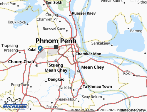 MICHELIN Chamkar Mon map - ViaMichelin