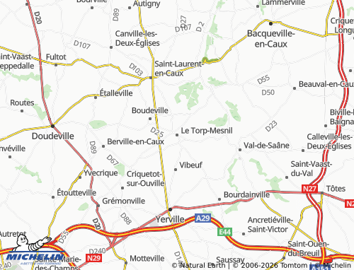 MICHELIN Le Torp-Mesnil map - ViaMichelin