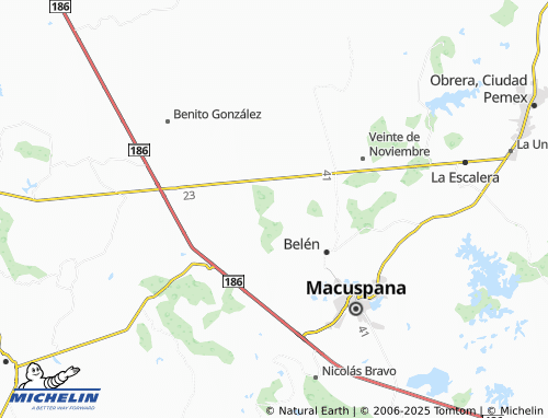 MICHELIN Colonia Buergos map - ViaMichelin