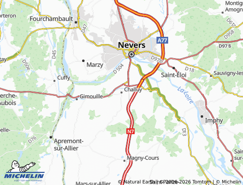 Carte MICHELIN Challuy - ViaMichelin