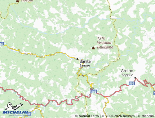 Mapa MICHELIN Banite - ViaMichelin