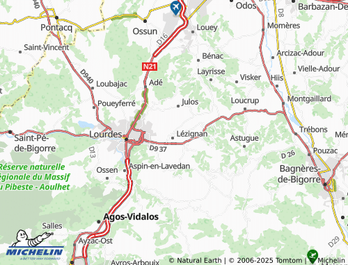 Carte MICHELIN Bourréac - ViaMichelin