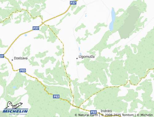 MICHELIN Līgomuiža map - ViaMichelin