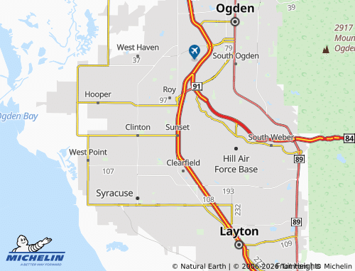 Mappa MICHELIN Sunset - ViaMichelin