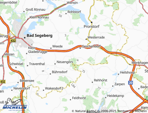 MICHELIN Söhren map - ViaMichelin