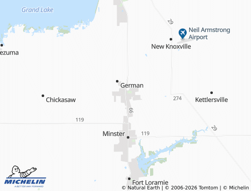 Mapa MICHELIN New Bremen - ViaMichelin