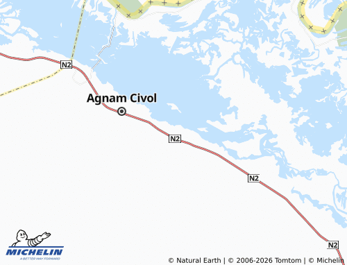MICHELIN Aniam Barga map - ViaMichelin