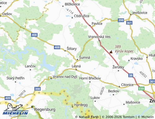Mappa MICHELIN Šumná - ViaMichelin