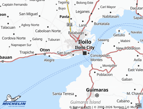 MICHELIN Compania map - ViaMichelin