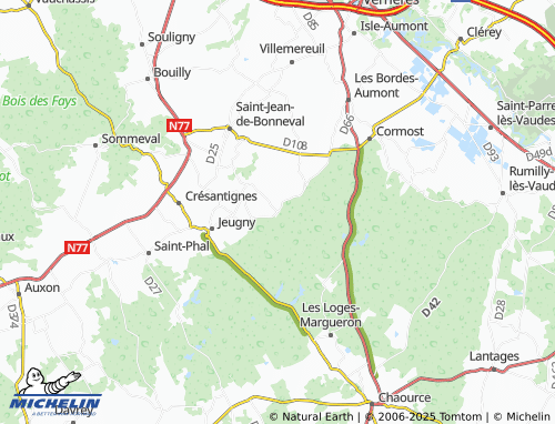 MICHELIN Maupas map - ViaMichelin