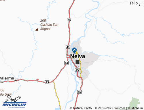 MICHELIN Santa Inés map - ViaMichelin