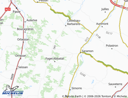 MICHELIN Lartigue map - ViaMichelin