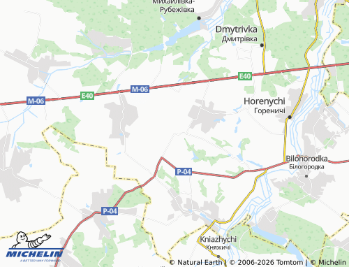 Mappa MICHELIN Lychanka - ViaMichelin