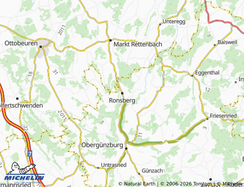 MICHELIN Ronsberg map - ViaMichelin