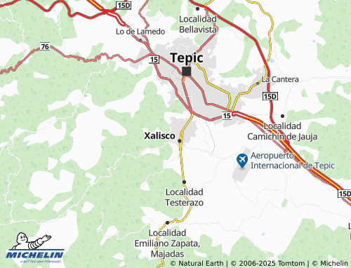 MICHELIN Villa de Guadalupe map - ViaMichelin