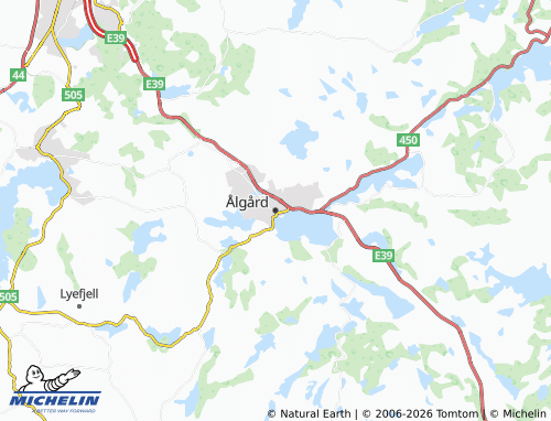 MICHELIN-Landkarte Ålgård - ViaMichelin
