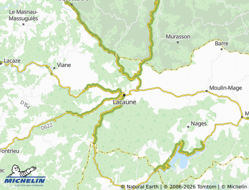 MICHELIN Lacaune map - ViaMichelin