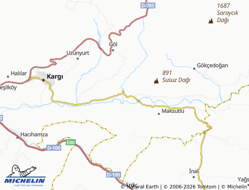 MICHELIN Karapürçek map - ViaMichelin