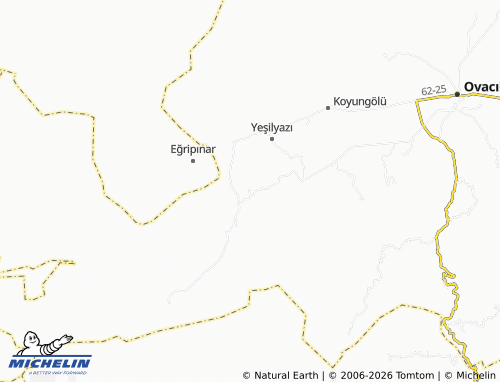 MICHELIN Burnak map - ViaMichelin