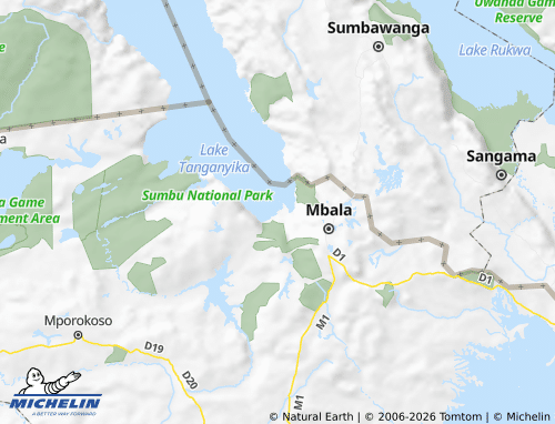 Mapa MICHELIN Mpulungu - ViaMichelin
