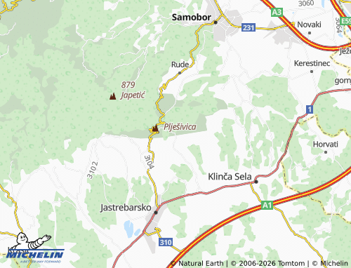 Mapa MICHELIN Vlaškovec - ViaMichelin