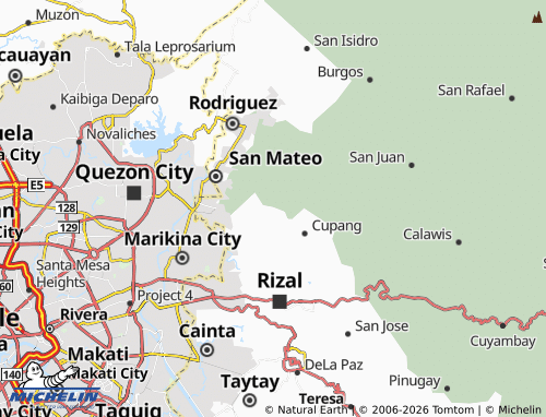 MICHELIN Silangan map - ViaMichelin