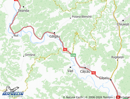 Carte MICHELIN Căpâlna - ViaMichelin
