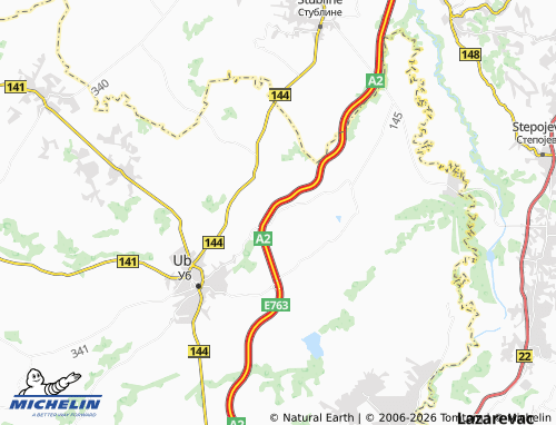 Mapa MICHELIN Šarbane - ViaMichelin