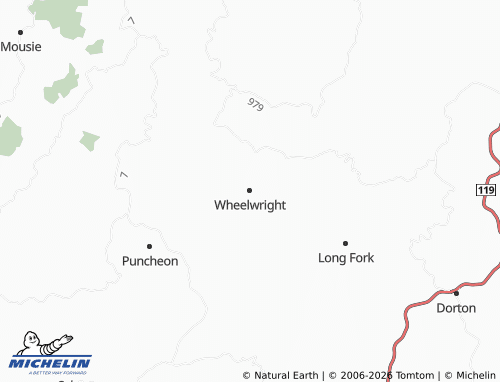Mapa MICHELIN Wheelwright - ViaMichelin