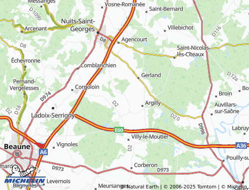 MICHELIN Antilly map - ViaMichelin