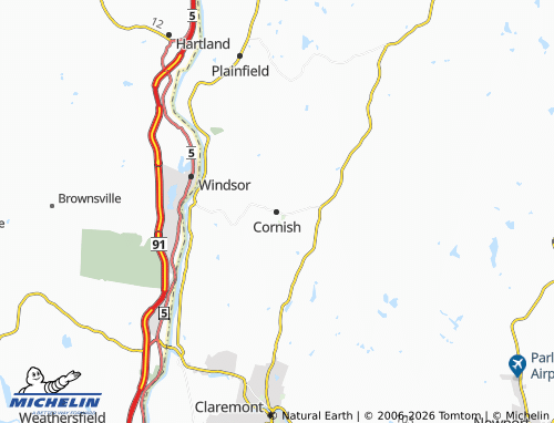 Carte MICHELIN Cornish - ViaMichelin