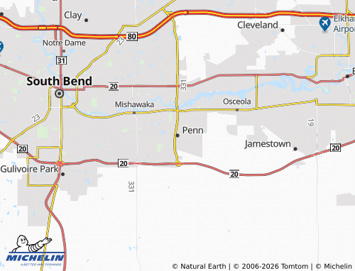 Mappa MICHELIN Penn - ViaMichelin
