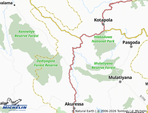 Mappa MICHELIN Kudagalahena - ViaMichelin