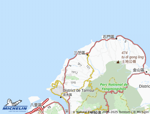 Carte MICHELIN hou cuo - ViaMichelin