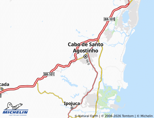 MICHELIN Charneca map - ViaMichelin