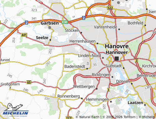 MICHELIN Velber map - ViaMichelin