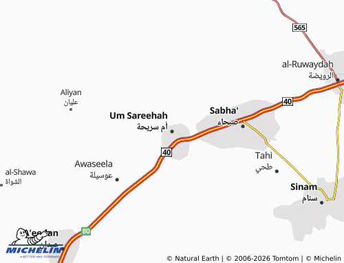 MICHELIN-Landkarte Um Sareehah - ViaMichelin