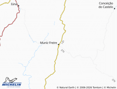 Mapa MICHELIN Muniz Freire - ViaMichelin