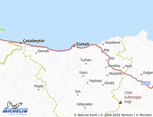 MICHELIN Hamamlı map - ViaMichelin