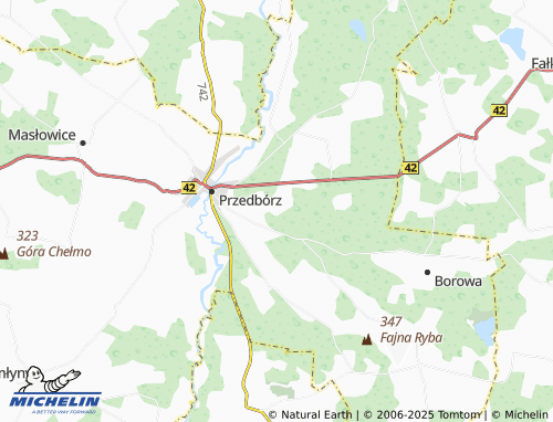 MICHELIN Miejskie Pola map - ViaMichelin