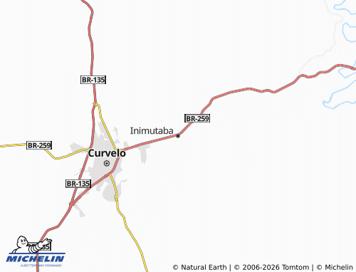 Mapa MICHELIN Inimutaba - ViaMichelin